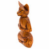 Meditating Cat Woodcarving-Siesta Crafts