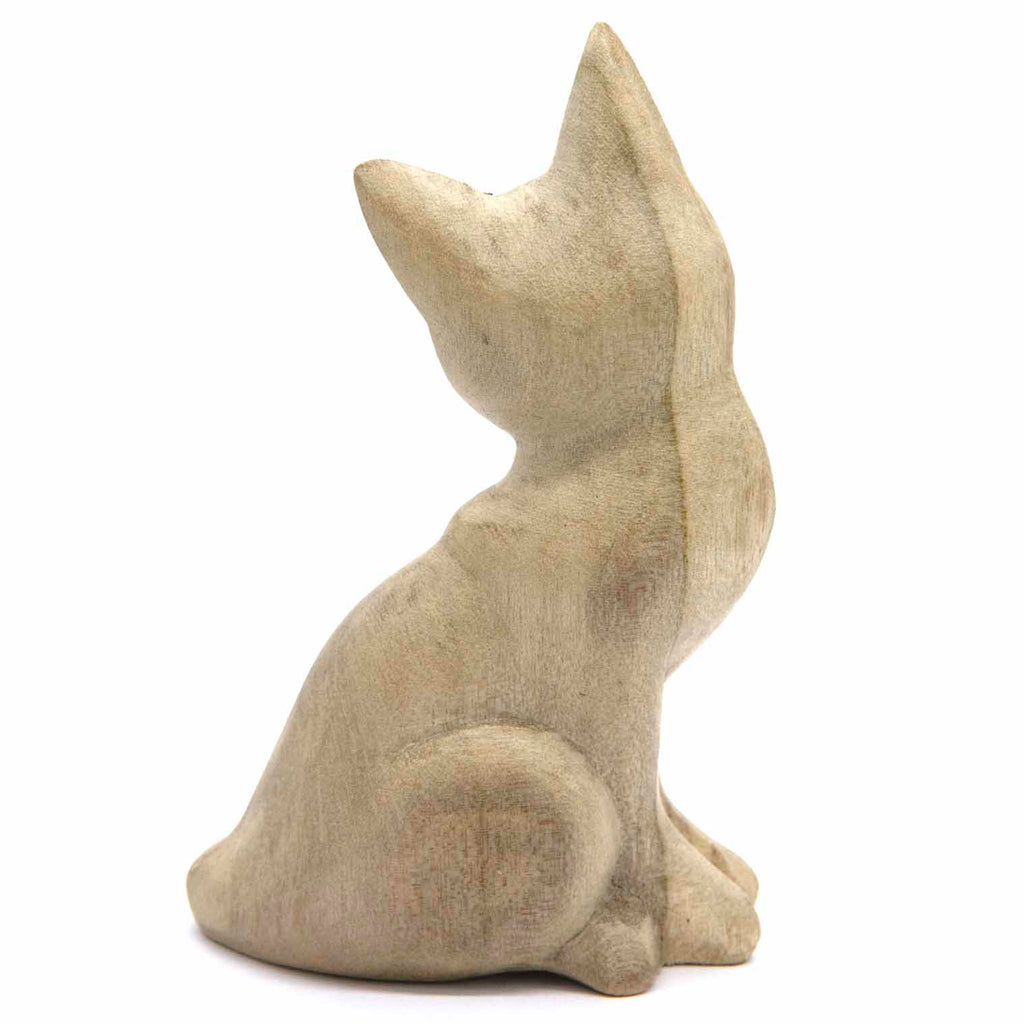 Sitting Cat Woodcarving-Siesta Crafts