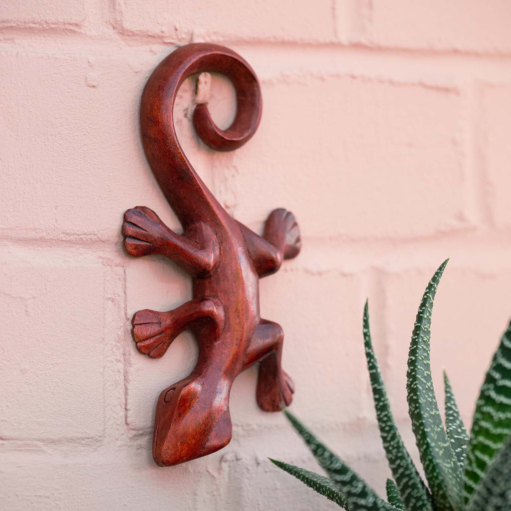 Gecko Woodcarving-Siesta Crafts