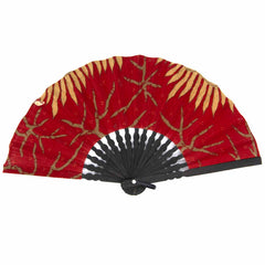 Ten Large Balinese Batik Fans-Siesta Crafts