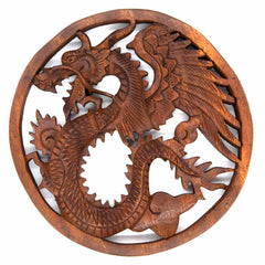 Ornate Dragon Plaque-Siesta Crafts