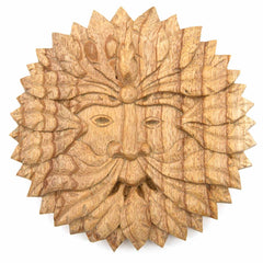 Green Man Carved Plaque-Siesta Crafts