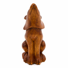 Howling Wolf Woodcarving Medium-Siesta Crafts