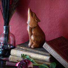 Howling Wolf Woodcarving Medium