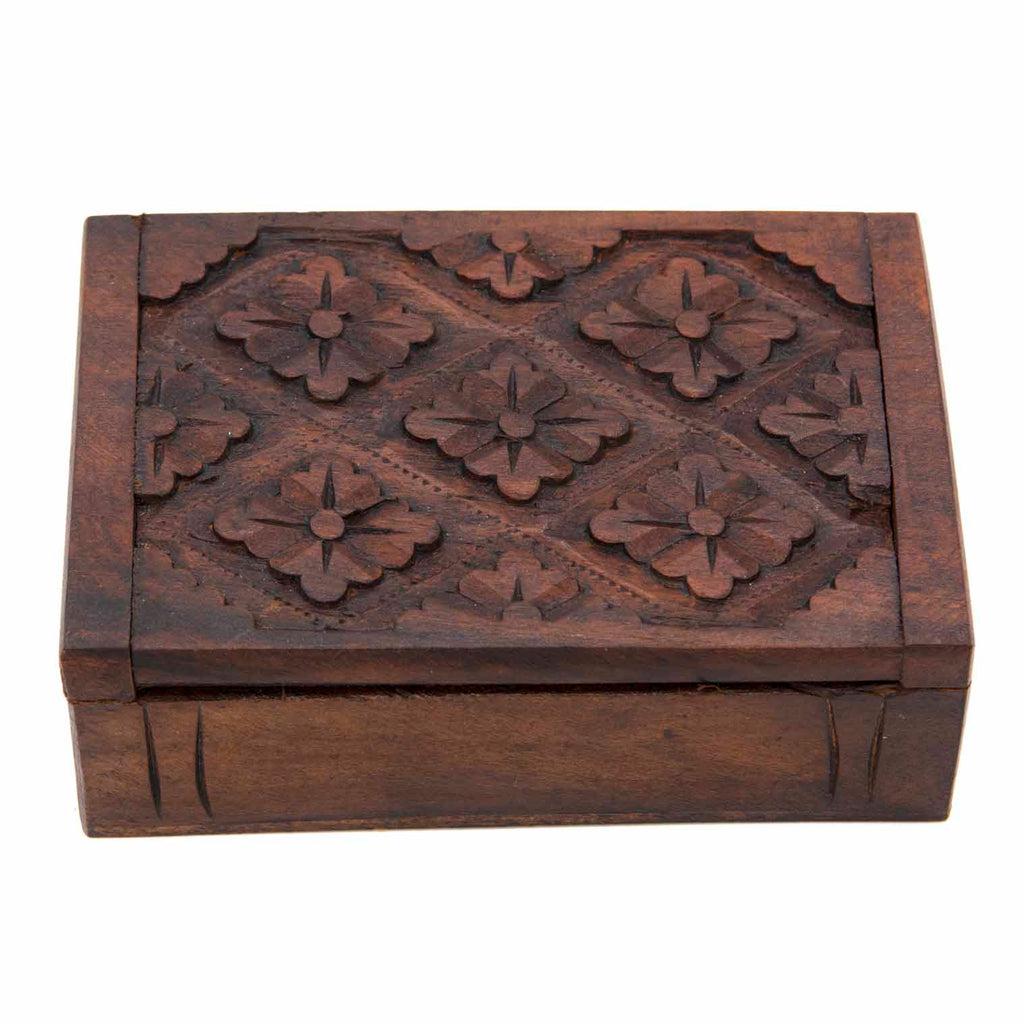 Carved Playing Card Box-Siesta Crafts