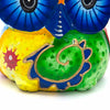 Psychedelic Trio of Owls Woodcarving-Siesta Crafts