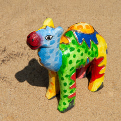 Psychedelic Camel Woodcarving-Siesta Crafts