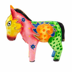 Psychedelic Donkey Woodcarving-Siesta Crafts