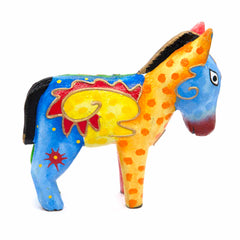 Psychedelic Donkey Woodcarving-Siesta Crafts