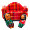 Dogs on a Sofa Woodcarving-Siesta Crafts