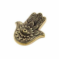 Hand of Fatima Brass Incense Holder-Siesta Crafts