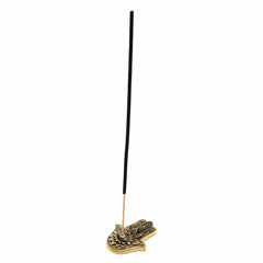 Hand of Fatima Brass Incense Holder-Siesta Crafts