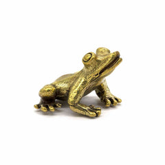 Mini Brass Frog-Siesta Crafts