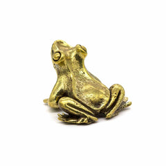 Mini Brass Frog-Siesta Crafts