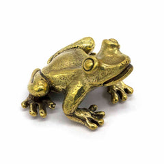 Mini Brass Frog-Siesta Crafts