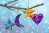 Painted Star Hanging Decoration-Siesta Crafts
