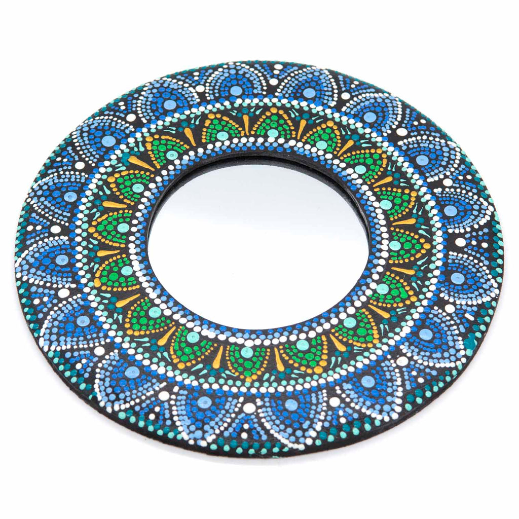 Dot Painted Mirror-Siesta Crafts