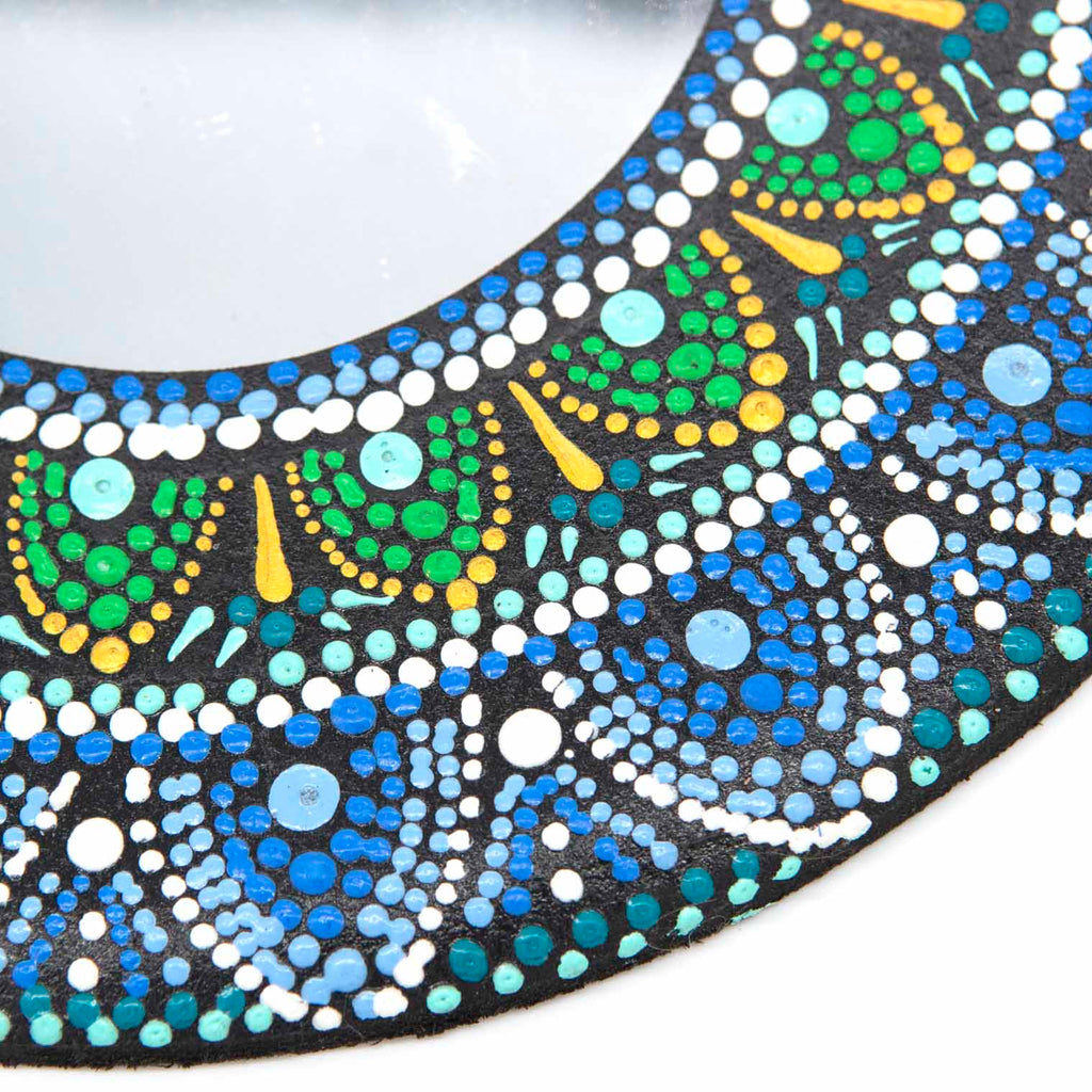 Dot Painted Mirror-Siesta Crafts