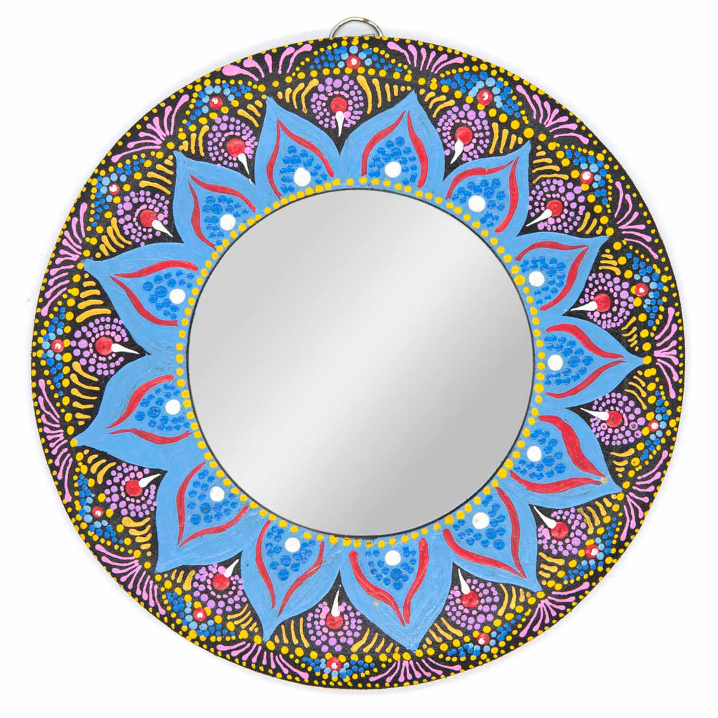 Dot Painted Mirror-Siesta Crafts