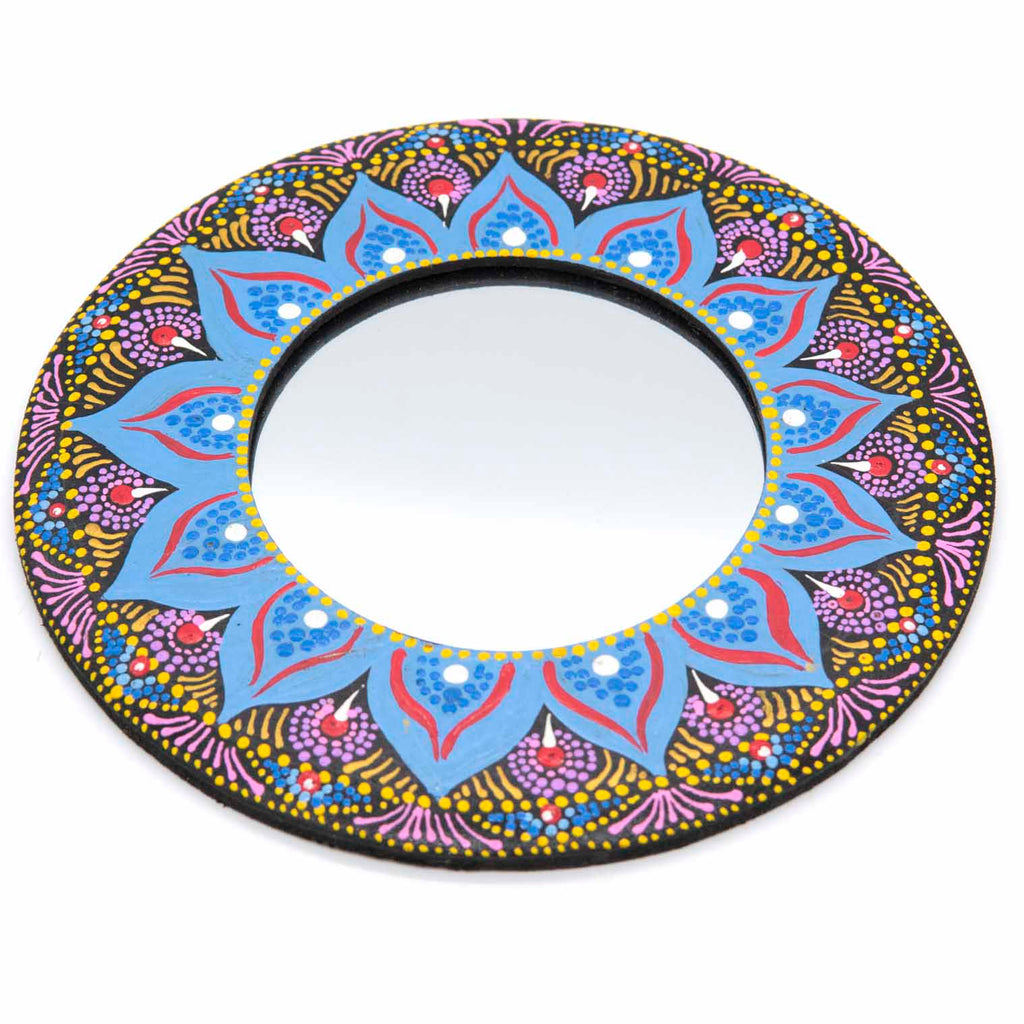 Dot Painted Mirror-Siesta Crafts