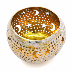 Golden Night Cut Out Coconut Bowl-Siesta Crafts