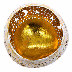 Golden Night Cut Out Coconut Bowl-Siesta Crafts