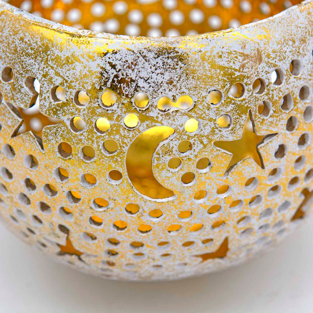 Golden Night Cut Out Coconut Bowl-Siesta Crafts