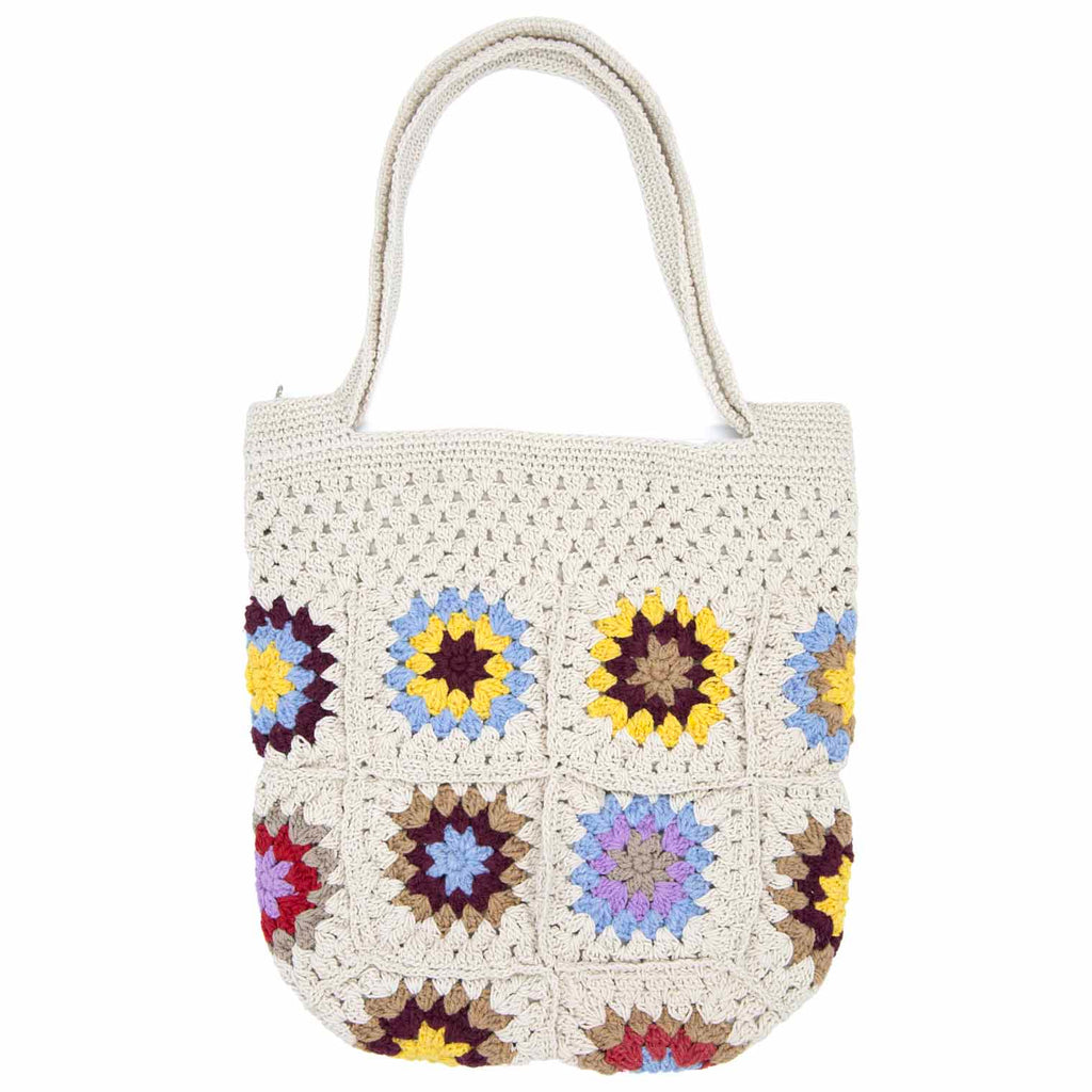 Crochet Granny Square Shopper Bag-Siesta Crafts