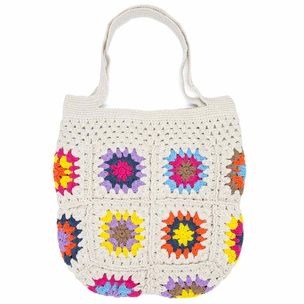 Crochet Granny Square Shopper Bag-Siesta Crafts