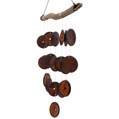 Driftwood Coconut Disc Windchime-Siesta Crafts