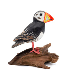 Puffin on Driftwood-Siesta Crafts