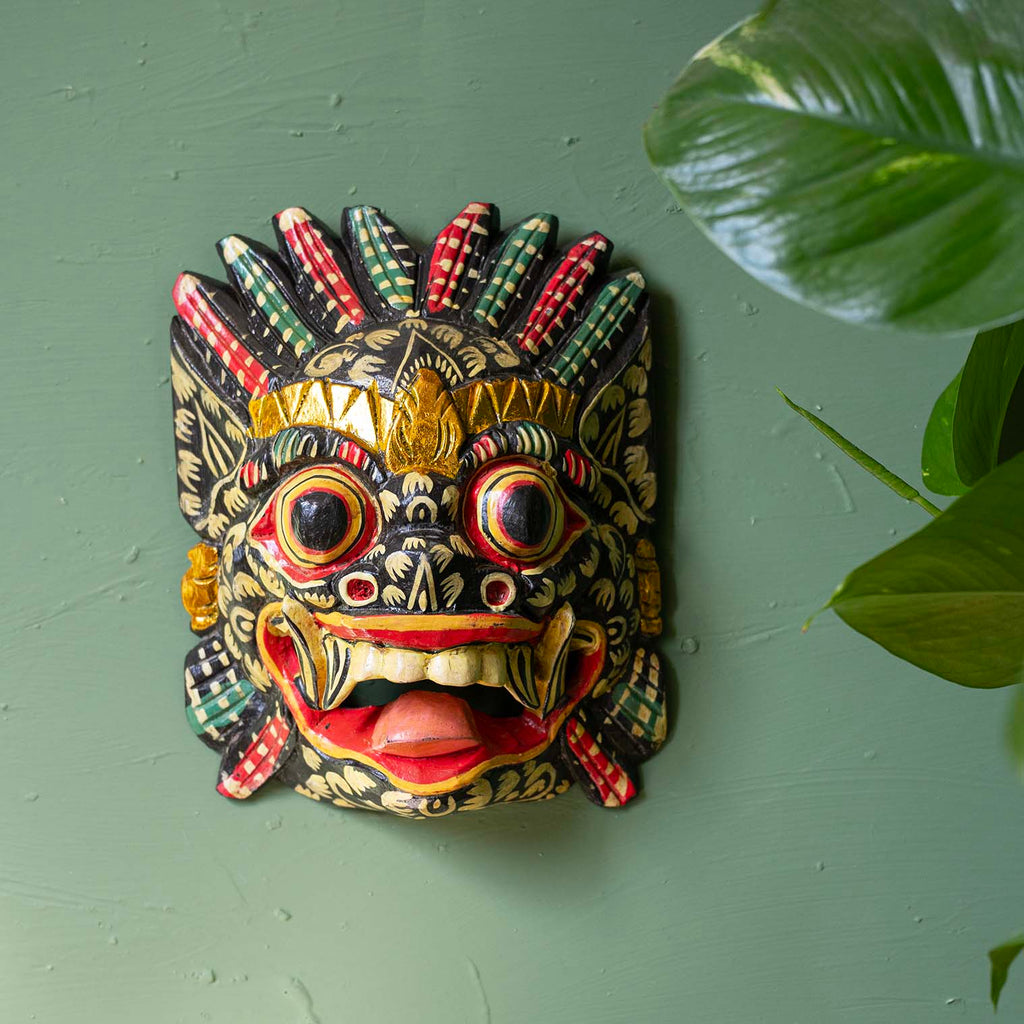 Small Patterned Raksassa Mask-Siesta Crafts