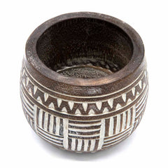 Tribal Style Hand Carved Pot-Siesta Crafts
