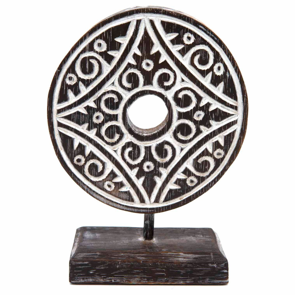 Tribal Style Coin on Stand-Siesta Crafts