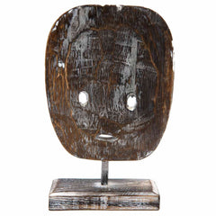 Tribal Hand Carved Mask on Stand-Siesta Crafts