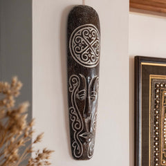 Tribal Style Hand Carved Mask-Siesta Crafts