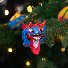 Mini Rangda Mask Hanging Decoration