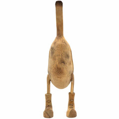 Natural Bamboo Root Duck With Boots - 50cm-Siesta Crafts