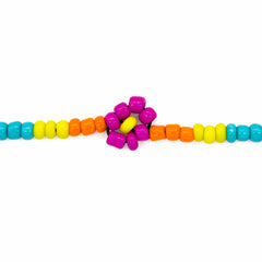 Rainbow Flower Beaded Jewellery Set-Siesta Crafts