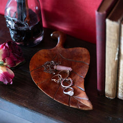 Carved Leaf Trinket Dish