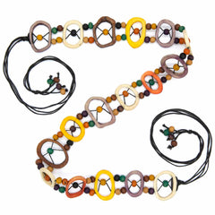 Colourful Bone Discs Belt