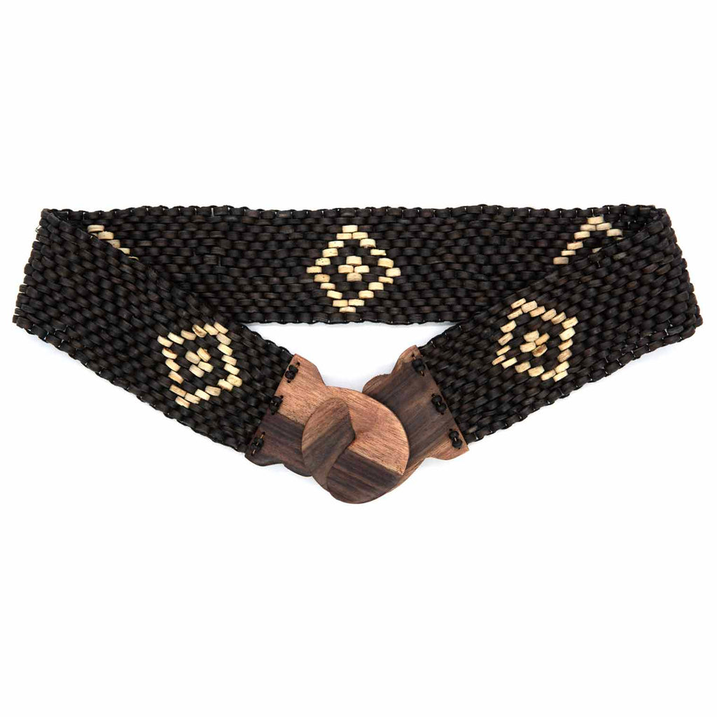 Coconut Buckled Belt - Black