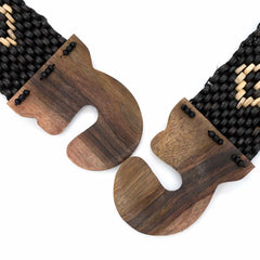 Coconut Buckled Belt - Black