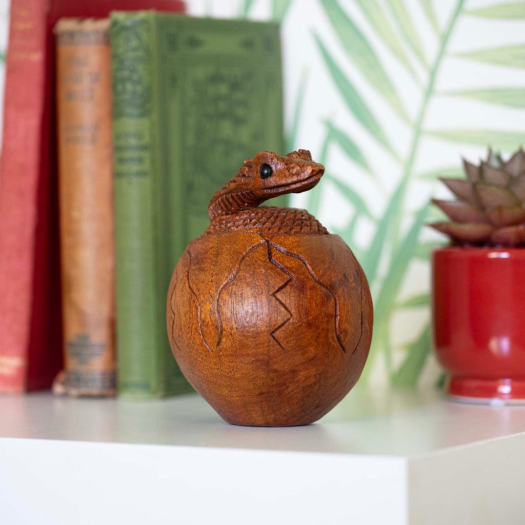Hatching Snake Woodcarving