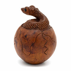 Hatching Snake Woodcarving