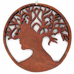 Ornate Tree and Face Plaque