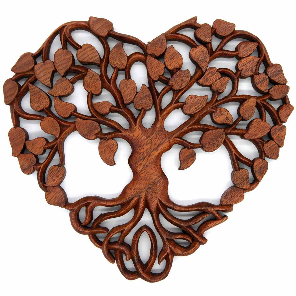 Ornate Heart Tree Plaque