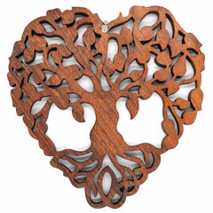 Ornate Heart Tree Plaque