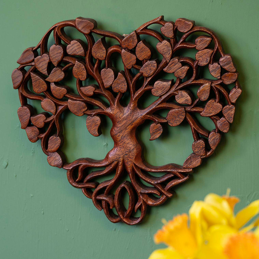 Ornate Heart Tree Plaque