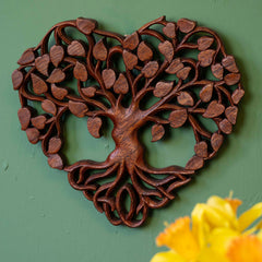 Ornate Heart Tree Plaque
